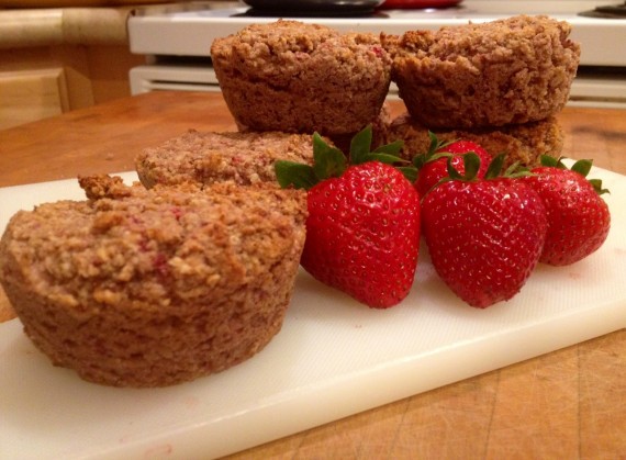 Strawberry Muffins (Paleo, Gluten Free)