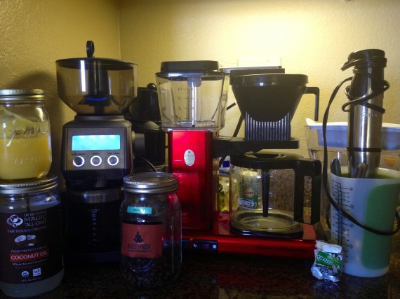 Breville Burr Grinder. Upgraded Coffee Beans. Technivorm Coffee Brewer. Immersion Blender. Butter. Water Filter.