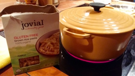 My favorite gluten free pasta. Jovial. I buy it on Amazon.