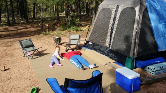 A family who camps together stays together.