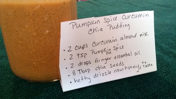 Pumpkin Spice Turmeric (Curcumin) Chia Pudding