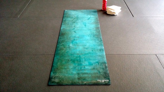 Let's do this! Yoga Design Lab mat.