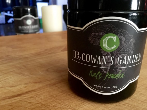 Dr. Cowan's delicious kale powder.