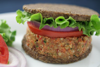Raw Vegan Hearty Garden Burger