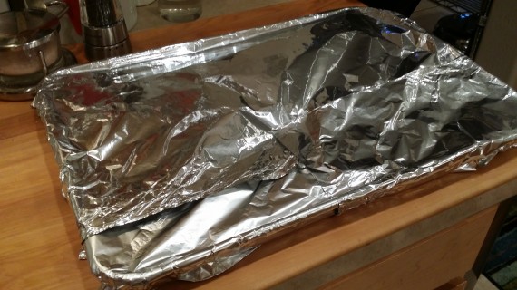 Covered and ready for the 400 degree F oven.