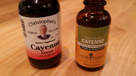 Cayenne tincture comparison: Dr. Christopher vs HerbPharm