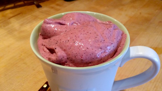 I made this ice cream in about 60-seconds.