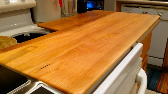 Beautiful custom cutting board Greg made for me.