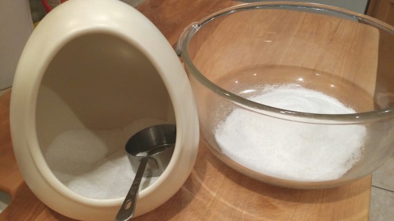 Making the brine. Salt + Filtered Water. Easy.