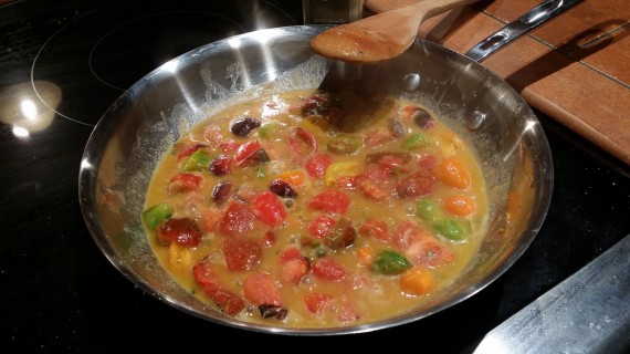 Still simmering away. Aren't those colors just gorgeous?