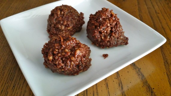 Chocolate Protein Cookies (almost paleo)