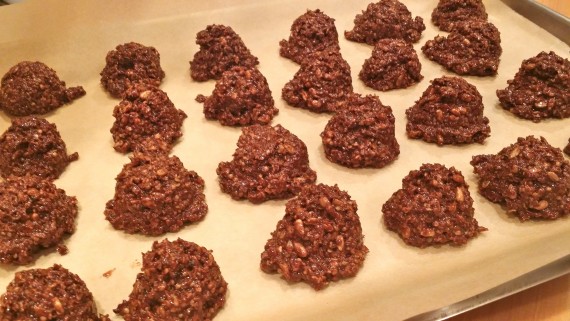 Ready for the fridge. Almost paleo cookies