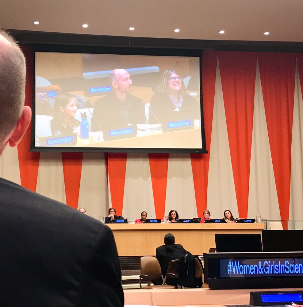 Pam, Greg, Kamea at United Nations