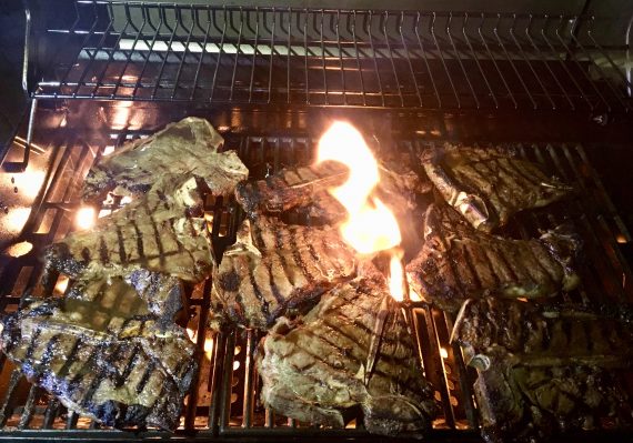 Meat over fire for carnivore diet