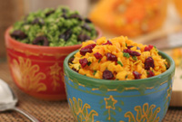 Raw Side Dishes - Flying Dragon Broccoli & Worldly Spiced Rice w/ Cranberries